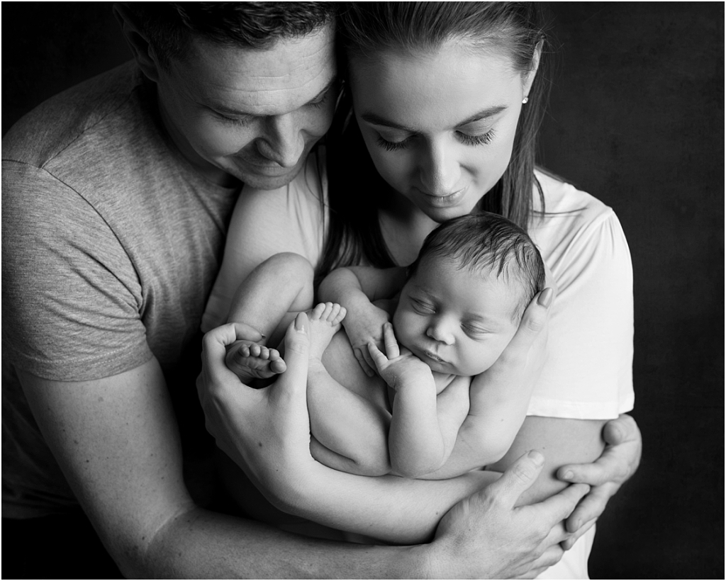 tiny baby studio newcastle newborn photographer parents in newborn photos